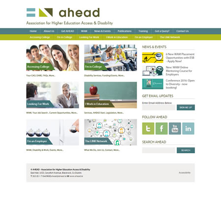 Ahead Website - Home