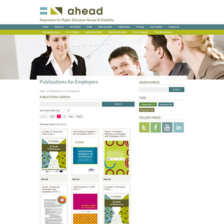Ahead Website - Publications & Shop