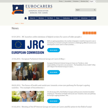 Eurocarers Website - News